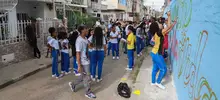 Con arte y deporte se transforma la comunidad del barrio Mojica II.