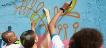 Con arte y deporte se transforma la comunidad del barrio Mojica II.