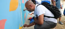 Con arte y deporte se transforma la comunidad del barrio Mojica II.