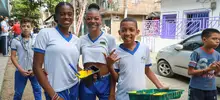 Con arte y deporte se transforma la comunidad del barrio Mojica II.