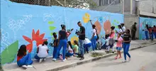 Con arte y deporte se transforma la comunidad del barrio Mojica II.