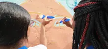 Con arte y deporte se transforma la comunidad del barrio Mojica II.