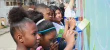 Con arte y deporte se transforma la comunidad del barrio Mojica II.