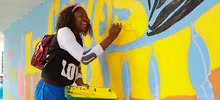 Con arte y deporte se transforma la comunidad del barrio Mojica II.