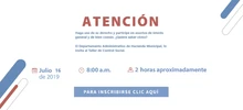 Inscripción Taller sobre control social