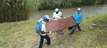 Jornada de limpieza de la ribera del Río Cali