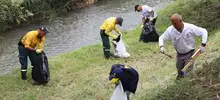 Jornada de limpieza de la ribera del Río Cali
