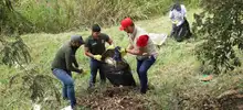 Jornada de limpieza de la ribera del Río Cali