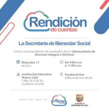 La Secretaría de Bienestar Social rendirá cuentas sobre la gestión por las víctimas de la ciudad