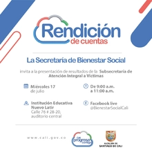 Alcaldía de Cali rendirá cuentas sobre la gestión por las víctimas del conflicto armado interno