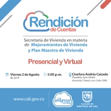 Segunda Rendición de Cuentas - Viernes 2 de Agosto de 2019