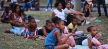 Cine al parque, éxito total en su primera jornada