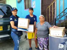 Familias afectadas por eventos naturales recibieron asistencia humanitaria