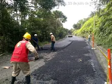 Se inicio la pavimentación de 500 mts. de la Vuelta a Occidente