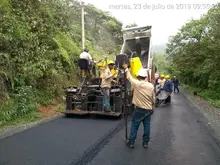 Se inicio la pavimentación de 500 mts. de la Vuelta a Occidente