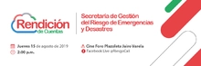 Invitación a Segunda Rendición de Cuentas 2019