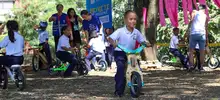 Aprendiendo y jugando, así inició el Foro Nacional de la Bicicleta 