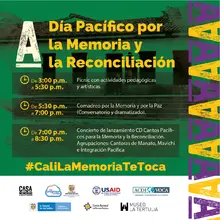 Este sábado Cali vivirá el Día Pacífico por la Memoria y la Reconciliación