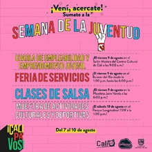 Parchate en la Semana de la Juventud 2019: Jóvenes construyendo un Cali pa’ vos