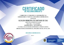 Secretaría de Gestión del Riesgo recibe sellos de excelencia por datos abiertos