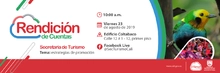 Invitacion a la Segunda Rendición de cuentas Secretaría de turismo