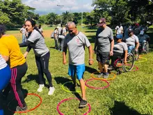 Personas con discapacidad participaron en ‘Campo Traviesa’ con Calintegra