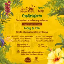 Conversatorio encuentro de sabores y saberes - Cocinas ancestrales - Cocina en vivo