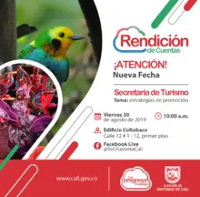 Invitacion a la Segunda Rendición de cuentas Secretaría de turismo