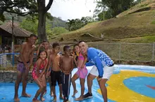 La Emru, sigue generando espacios de esparcimiento y diversión en las familias más vulnerables del área de renovación urbana.