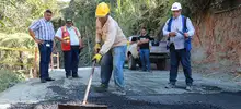 Este es el cambio que se está dando en el corregimiento Los Andes con la pavimentación de la Vuelta a Occidente