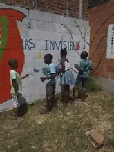 Habitantes de Potrero Grande pintan sin fronteras