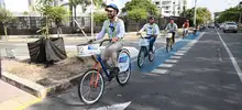 Secretario de Infraestructura se pedaleó uno de los circuitos de los bici carriles en el sur de Cali