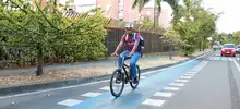 Secretario de Infraestructura se pedaleó uno de los circuitos de los bici carriles en el sur de Cali