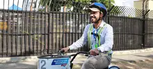Secretario de Infraestructura se pedaleó uno de los circuitos de los bici carriles en el sur de Cali