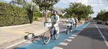 Secretario de Infraestructura se pedaleó uno de los circuitos de los bici carriles en el sur de Cali