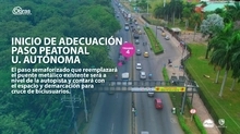 Comienza adecuación de paso peatonal frente a Universidad Autónoma