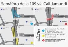 Semáforos en al 109