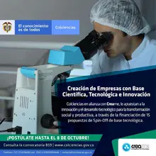 Participe en la convocatoria para la creación de Spin-Off
