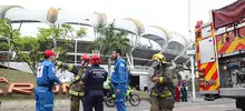 Así fue el simulacro en las piscinas Alberto Galindo y en el Pascual Guerrero