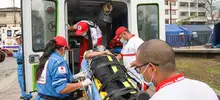 Así fue el simulacro en las piscinas Alberto Galindo y en el Pascual Guerrero