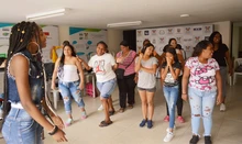 Gerente de la Emru visitó proceso de formación y emprendimiento en el área de renovación urbana