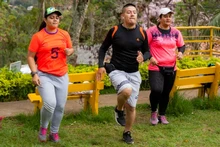 Con una caminata especial habitantes del corregimiento El Saladito disfrutaron una mañana de actividad física