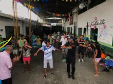 Los participantes del programa Habitante de Calle de la Alcaldía de Cali disfrutan de la Semana Cultural