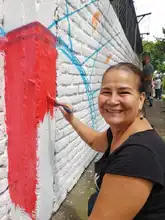 Mural le cambió la cara a un colegio en Las Delicias con Urban 95