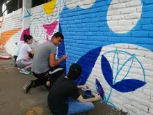 Mural le cambió la cara a un colegio en Las Delicias con Urban 95