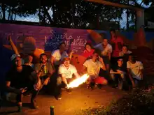 Mural le cambió la cara a un colegio en Las Delicias con Urban 95