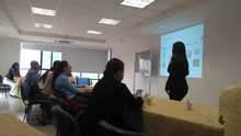 Fotos sesión 2 taller Introducción al Diseño y Desarrollo de Cuestionarios