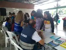 Brigada social en I.E. Carlos Holguin Lloreda