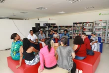 Rodaron las ideas y los sueños con la rueda de oportunidades en Aguablanca Emprende Cultura