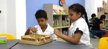 Niños de La sede educativa la Presentación  recibieron con poesía su biblioteca escolar